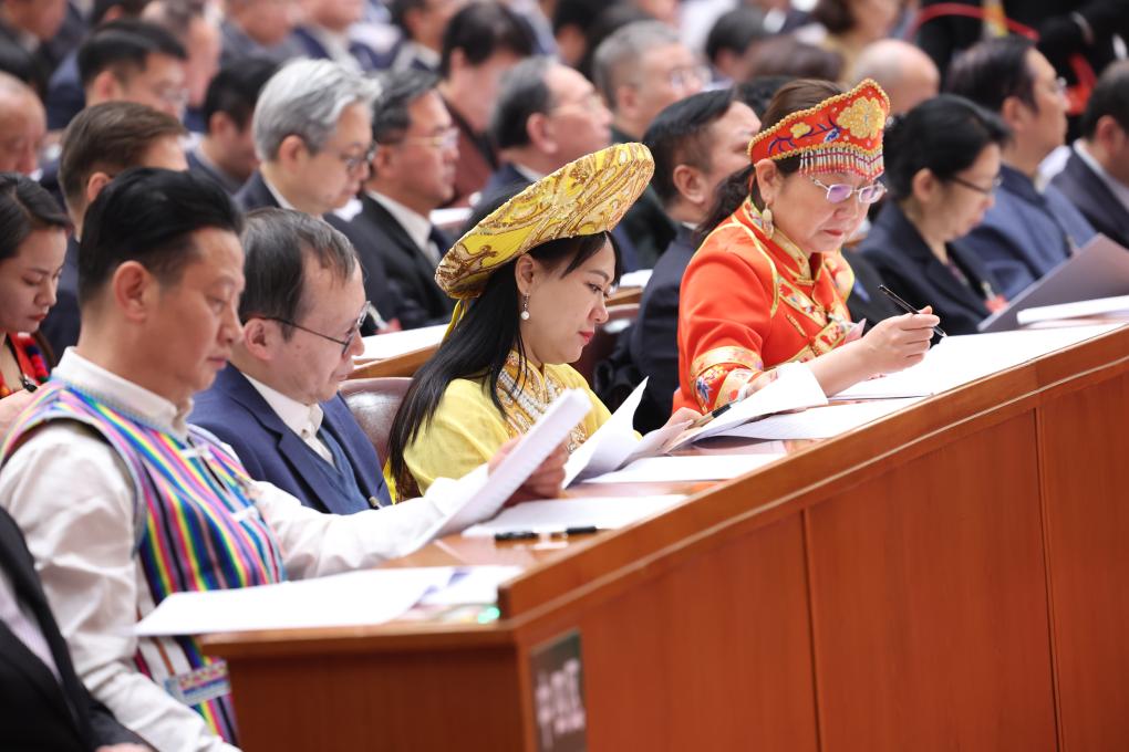3月4日，中國人民政治協(xié)商會議第十四屆全國委員會第二次會議在北京人民大會堂開幕。新華社記者 龐興雷 攝